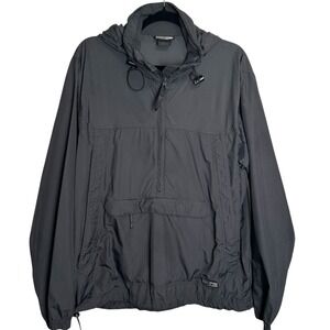 REI Anorak Jacket Hoodie Pullover Hooded‎ Lightweight Unisex Medium Charcoal